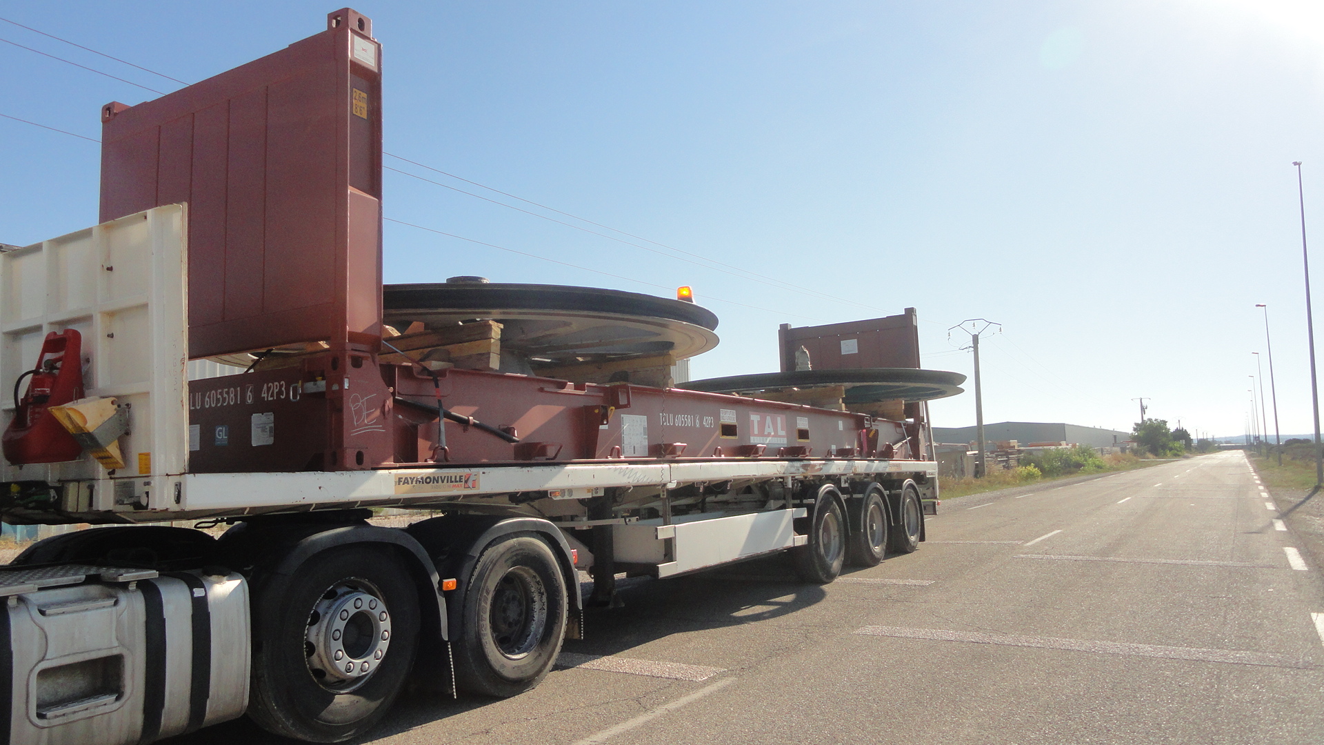 transport de poulies de remontées